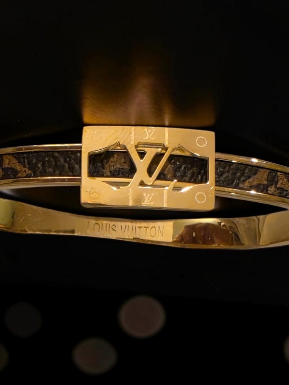 Gold Icon Bangle - Picture 2 of 5